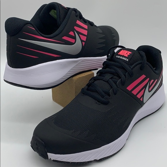 NIKE STAR RUNNER (GS) black/metallic-silver - Picture 2 of 16